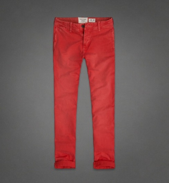 Abercrombie Fitch Hombres Chinos Pantalones AF7405